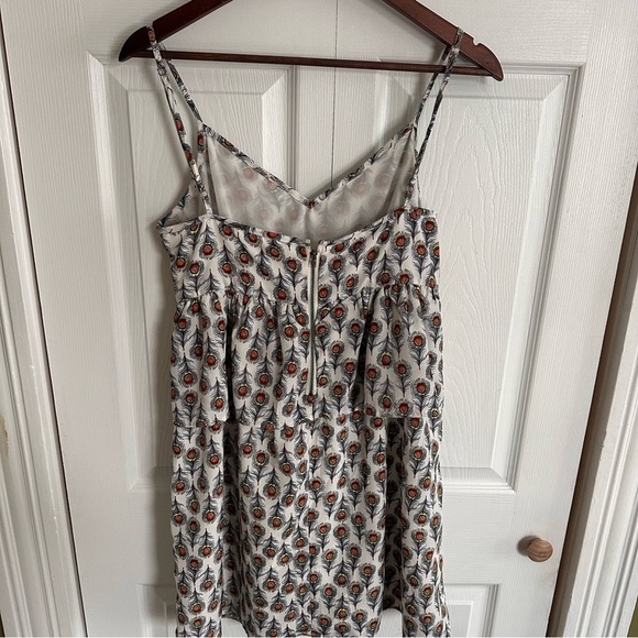 oat+fawn | Peacock Feather Sundress Medium anthropology - Picture 5 of 12